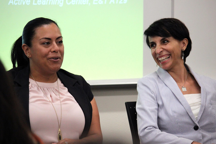 two female industry speakers