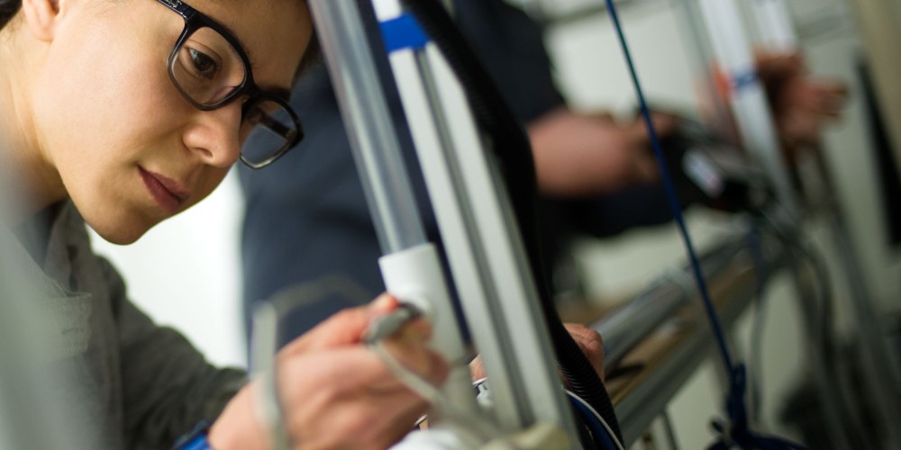 student conducting research in a lab